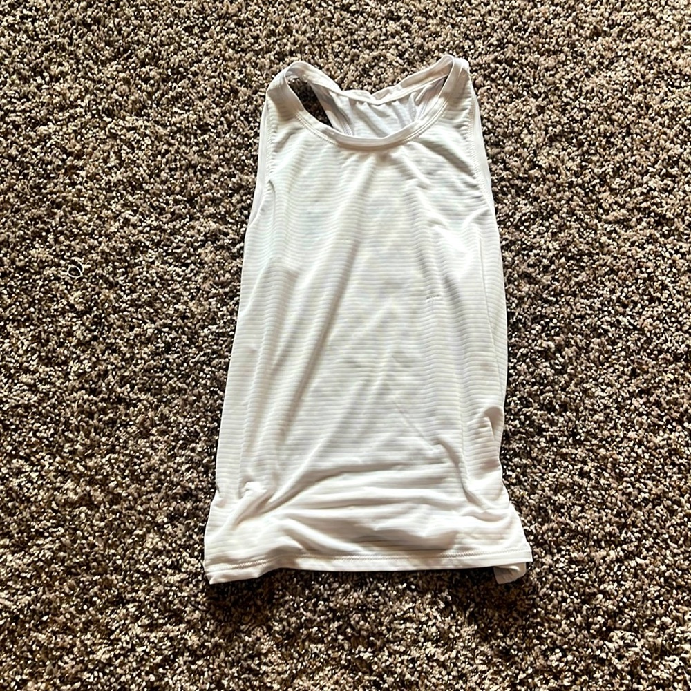 White workout over shirt